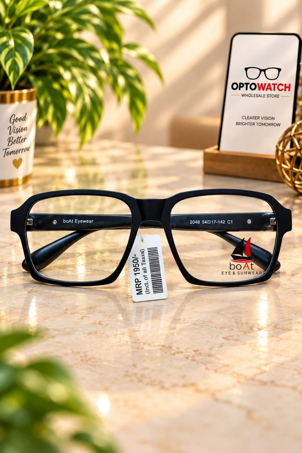LENSKART STYLE THIK SIDE HANDEL LIGHT WEIGHT BLACK COLOR
