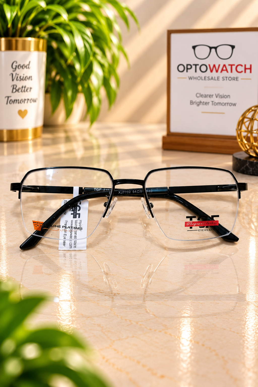 LENSKART STYLE LIGHT WEIGHT BLACK COLOR METAL FRAME