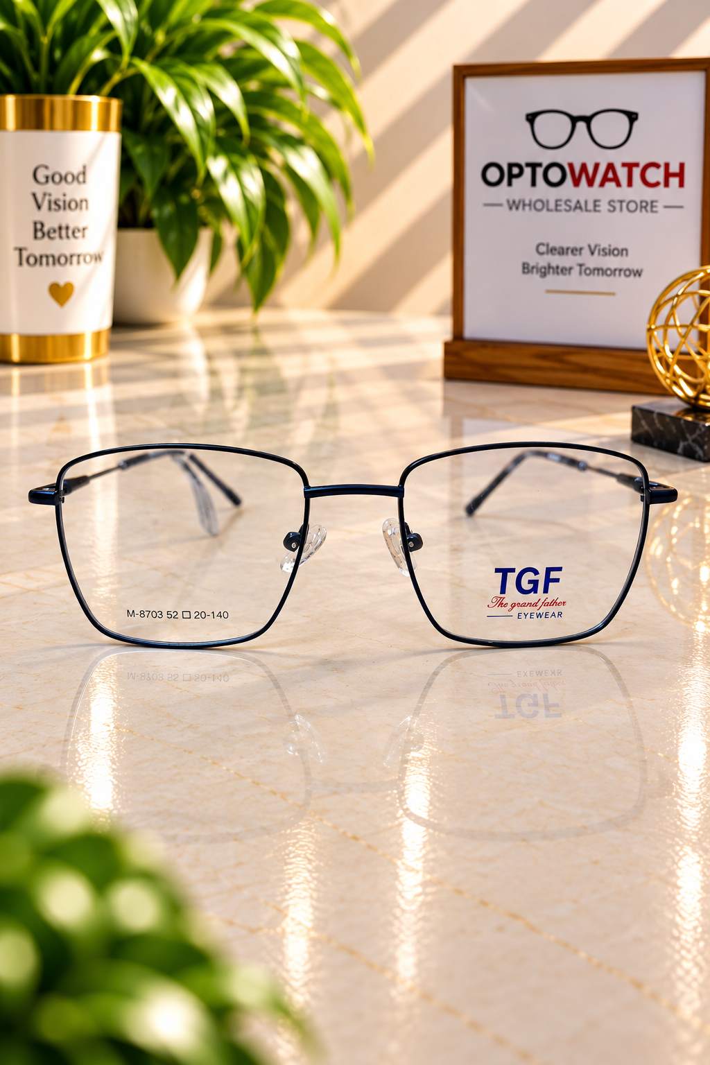 LENSKART STYLE LIGHT WEIGHT BLUE COLOR METAL FRAME